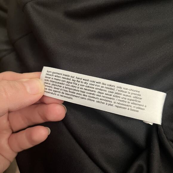 Eloquii Elements Sequin Midi Skirt 22/24 Ruched Black Front Slit Party Straight - Picture 7 of 7